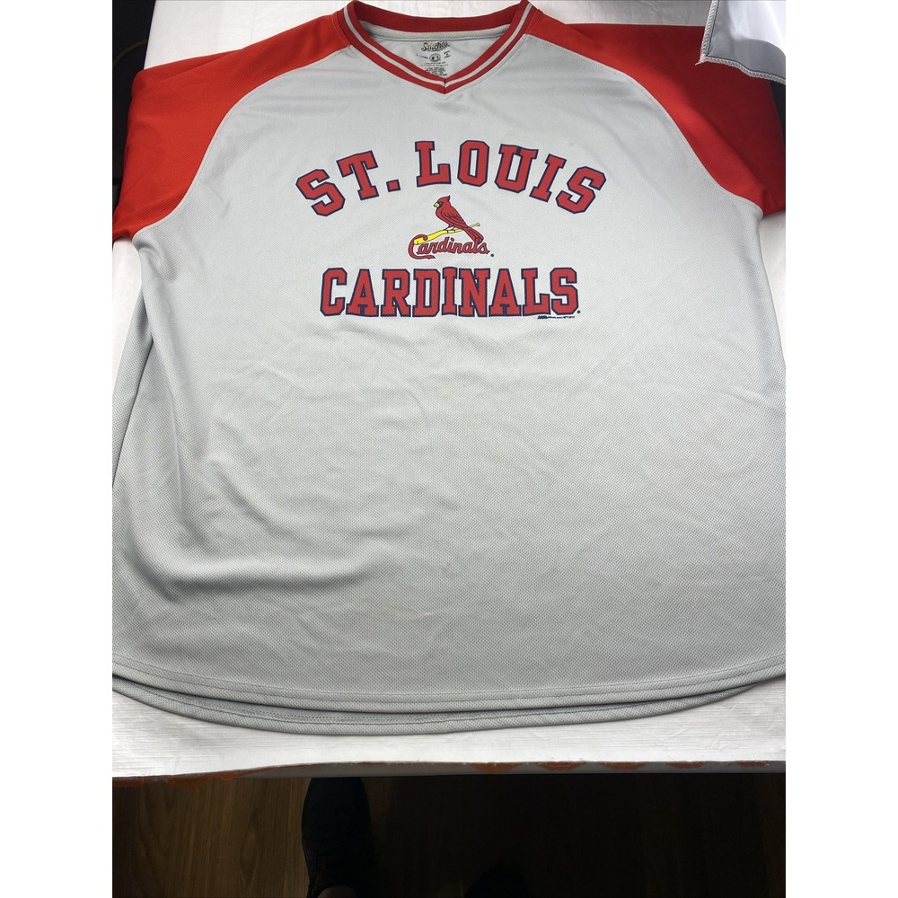 St Louis Cardinals Jersey/Shirt MENS Stitches Brand Graphic Print Retro MLB